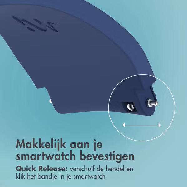 imoshion Flexibel Siliconen bandje - Universeel 20 mm aansluiting - Donkerblauw