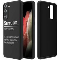 imoshion Design hoesje Samsung Galaxy S21 FE - Quotes - Zwart