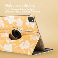 imoshion 360° Draaibare Design Bookcase Apple iPad Air 13 inch (2025) M3 / (2024) M2 - Yellow Flowers