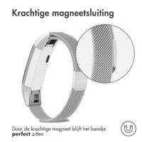 imoshion Milanees magnetisch bandje Fitbit Alta (HR) - Maat S - Zilver