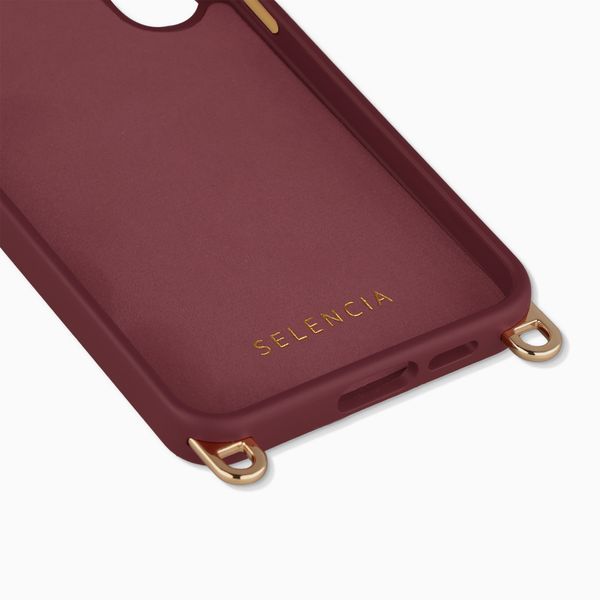 Selencia Rivièra MagSafe Backcover met afneembare haakjes Samsung Galaxy A53 - Bold Burgundy