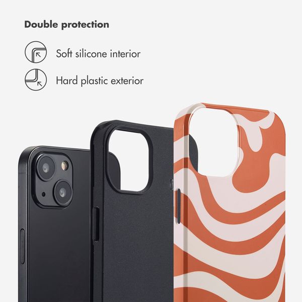 Selencia Vivid Back Cover Apple iPhone 13 - Dream Swirl Orange