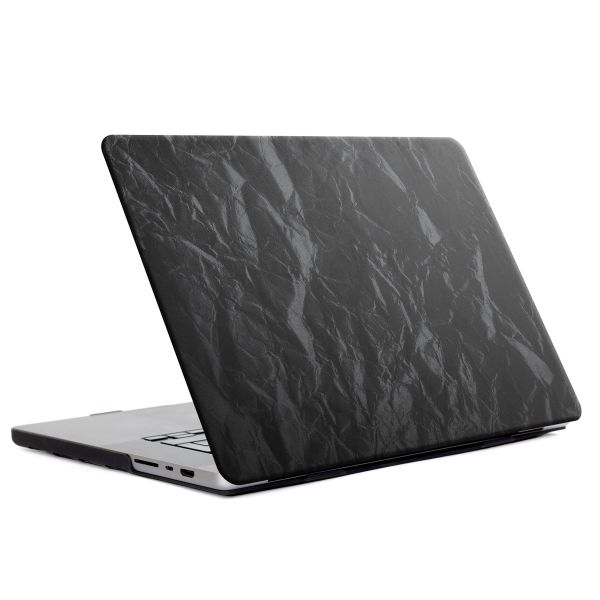 Selencia Fluwelen Cover voor de MacBook Pro 16 inch (2021 / 2023 M3 chip / 2024 M4 chip) - A2485 / A2780 / A2991 / A3186 / A3403 - Zwart