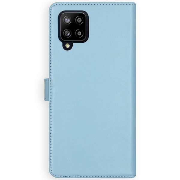 Selencia Echt Leren Bookcase Samsung Galaxy A42 - Air Blue