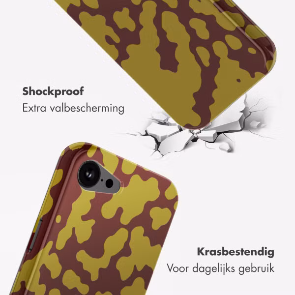 Selencia Vivid Backcover met MagSafe Apple iPhone 16e - Moo'd Olive Dust