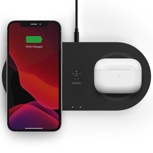 Belkin Dual Wireless Fast Charging Pads - 15W - Zwart