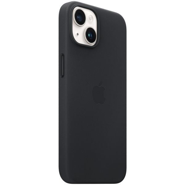 Apple Leather Back Cover with MagSafe Apple iPhone 14 - Midnight