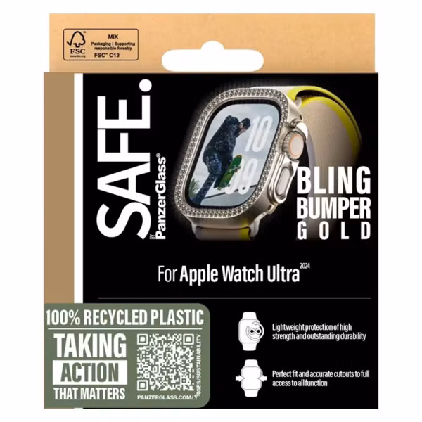 PanzerGlass Bling Bumper Apple Watch Ultra 1/2/3 - 49 mm - Gold