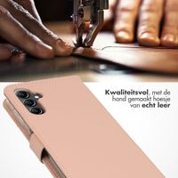 Selencia Echt Lederen Bookcase Samsung Galaxy A14 (5G/4G) - Dusty Pink