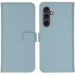 Selencia Echt Leren Bookcase Samsung Galaxy S23 FE - Air Blue