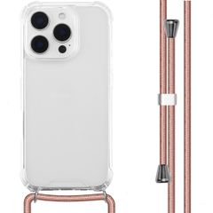 imoshion Backcover met koord iPhone 16 Pro - Rosé Goud