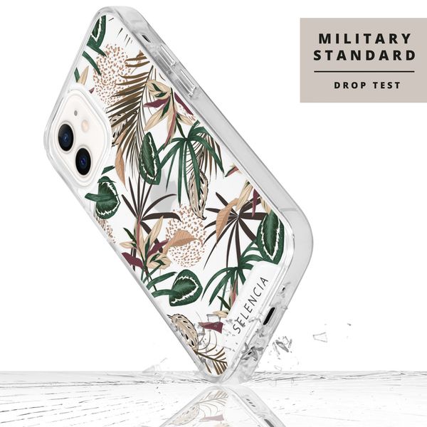 Selencia Zarya Fashion Extra Beschermende Backcover Apple iPhone 12 Mini - Jungle Leaves