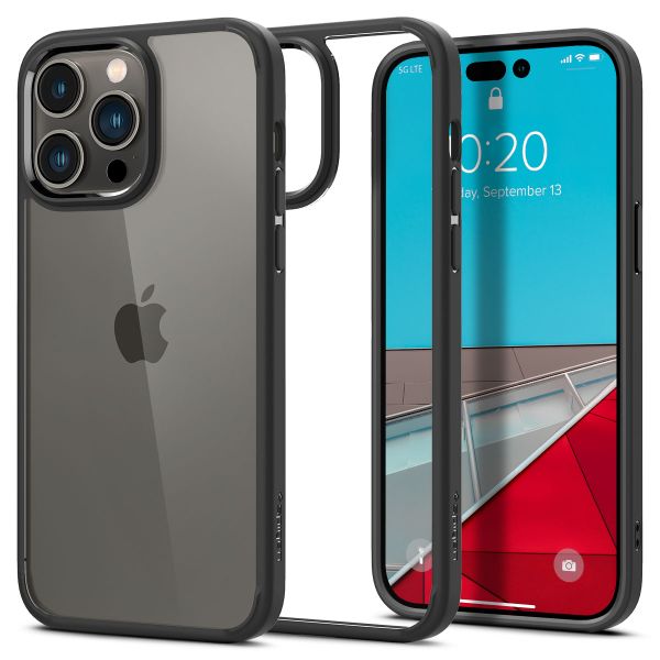 Spigen Crystal Hybrid Backcover iPhone 14 Pro - Zwart