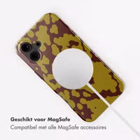 Selencia Vivid Backcover met MagSafe Apple iPhone 16 - Moo'd Olive Dust