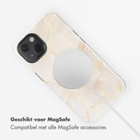 Selencia Vivid Backcover met MagSafe Apple iPhone 13 - Golden Beige Marble