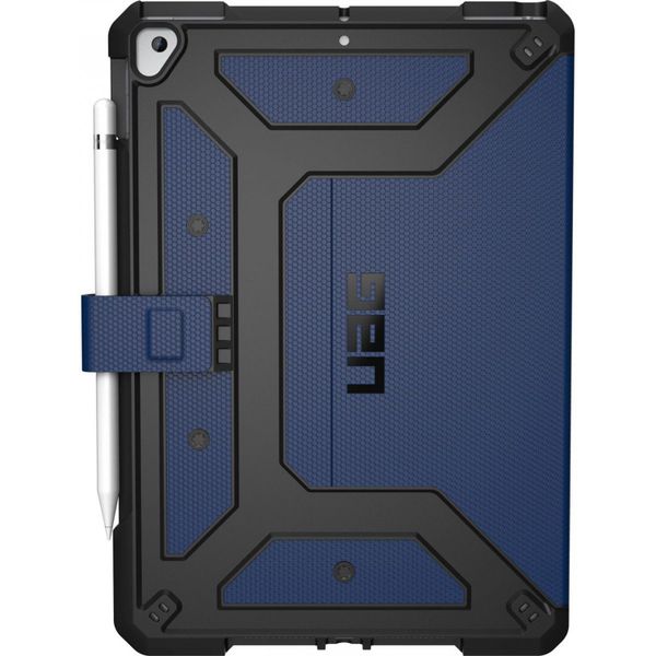 UAG Metropolis Bookcase iPad 9 (2021) 10.2 inch / iPad 8 (2020) 10.2 inch / iPad 7 (2019) 10.2 inch - Blauw