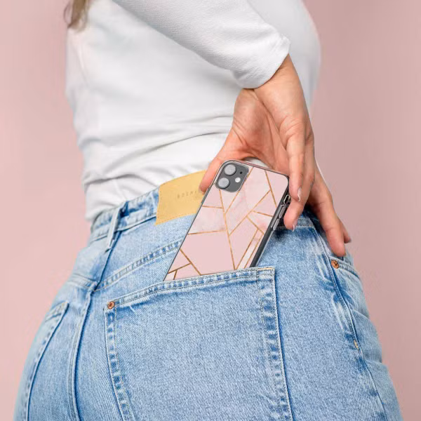imoshion Design hoesje OnePlus Nord 2 - Grafisch Koper / Roze
