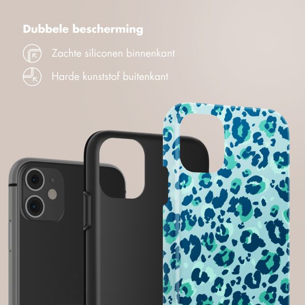 Selencia Vivid Backcover Apple iPhone 11 - Wild Spots Light Blue