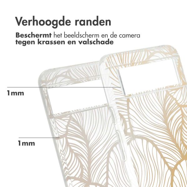 imoshion Design hoesje Google Pixel 8 - Golden Leaves Transparant
