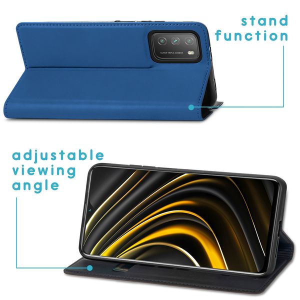 imoshion Slim Folio Bookcase Xiaomi Poco M3 - Donkerblauw