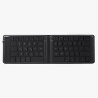 Uniq Forio Opvouwbaar bluetooth QWERTY toetsenbord - Draadloos toetsenbord - Midnight Black