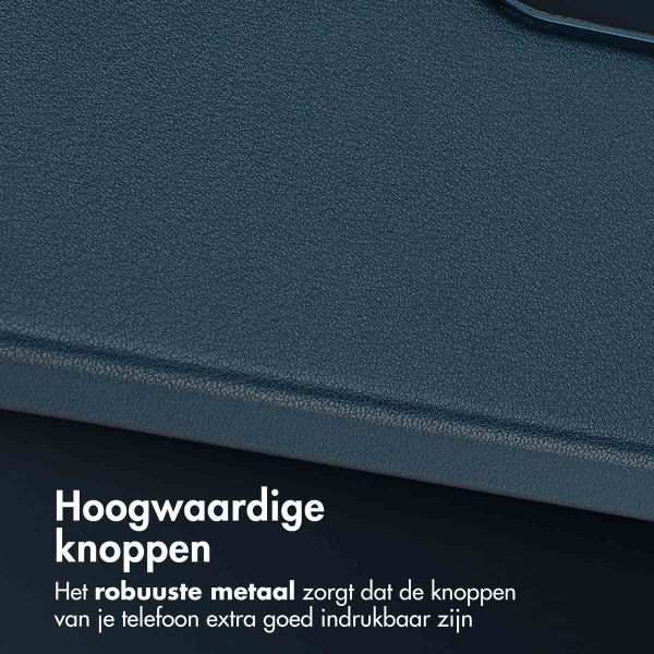 Accezz MagSafe Leather Backcover Samsung Galaxy A36 / A56 - Nightfall Blue