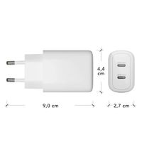 dbramante1928 Re-charge Wall Charger - 2x USB-C - 20W - Wit