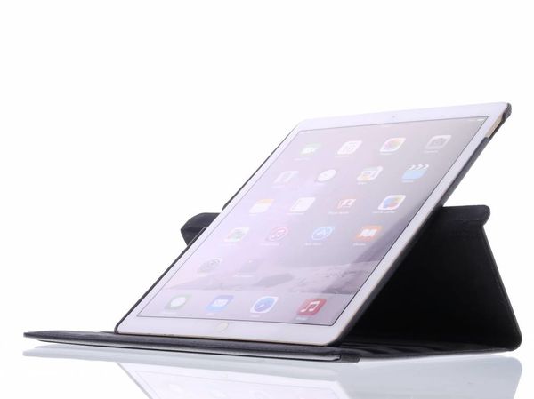 360° Draaibare Bookcase Apple iPad Pro 12.9 (2015) - Zwart