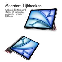 imoshion Design Trifold Bookcase Apple iPad Air 11 inch (2025) M3 / (2024) M2 / Air 5 (2022) / Air 4 (2020) - Bloom Love Blush