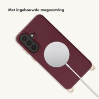 Selencia Rivièra MagSafe Backcover met afneembare haakjes Samsung Galaxy A57 (5G) - Bold Burgundy