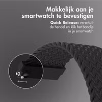 imoshion Nylon geweven bandje Samsung Galaxy Watch 7 40/44 mm - Zwart