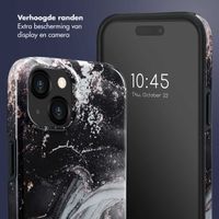 Selencia Vivid Tough Backcover iPhone 15  - Chic Marble Black