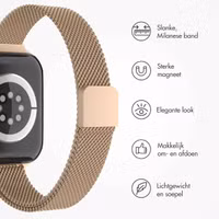 imoshion Slim Milanees bandje Apple Watch Series 1 t/m 9 / SE (38/40/41 mm) | Series 10 / 11 (42 mm) - Rosé Goud