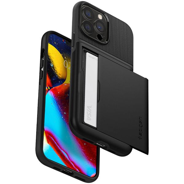 Spigen Slim Armor CS Backcover iPhone 13 Pro Max - Zwart