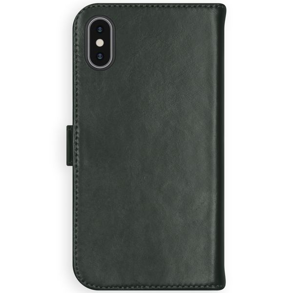 Selencia Echt Leren Bookcase Apple iPhone X / Xs - Groen