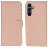 Selencia Echt Leren Bookcase Samsung Galaxy A15 (5G/4G) - Dusty Pink