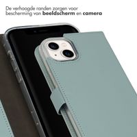 Selencia Echt Leren Bookcase Apple iPhone 14 Plus - Air Blue