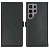 Selencia Echt Leren Bookcase Samsung Galaxy S24 Ultra - Groen