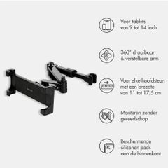imoshion Hoofdsteun Tablethouder Auto - Zwart