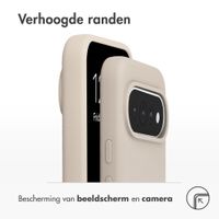 Accezz Liquid Silicone Backcover met MagSafe Google Pixel 11 / 11 Pro / 10 / 10 Pro - Stone