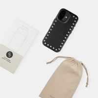 Selencia Studs Backcover met MagSafe Apple iPhone 15 - Velvet Black