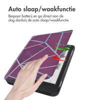 imoshion Design Slim Hard Case Bookcase Kobo Clara Colour / BW - Bordeaux Graphic