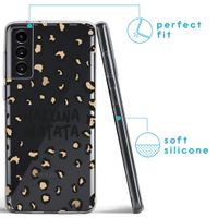 imoshion Design hoesje Galaxy S21 Plus - Luipaard - Bruin / Zwart