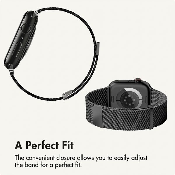 imoshion Milanese Magnetic Band Apple Watch | 44/45/46/49 mm - Black