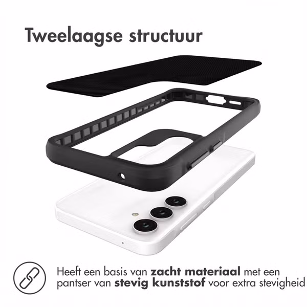 imoshion Rugged Hybrid Case Samsung Galaxy A55 - Zwart