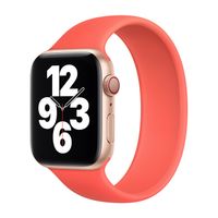 Apple Siliconen solobandje Apple Watch | 44/45/46/49 mm - Maat 10 - Pink Citrus