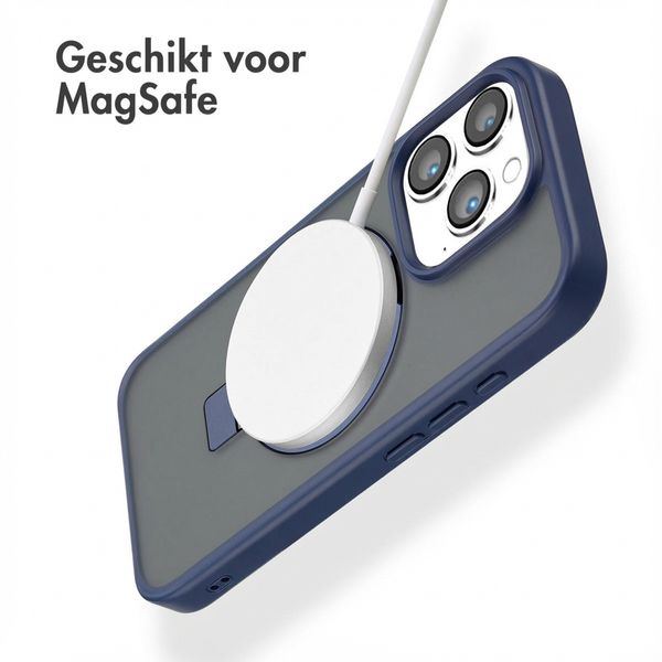 Accezz Ring Stand Backcover met MagSafe Apple iPhone 16 Pro - Blauw