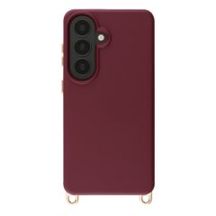 Selencia Rivièra MagSafe Backcover met afneembare haakjes Samsung Galaxy S26 - Bold Burgundy