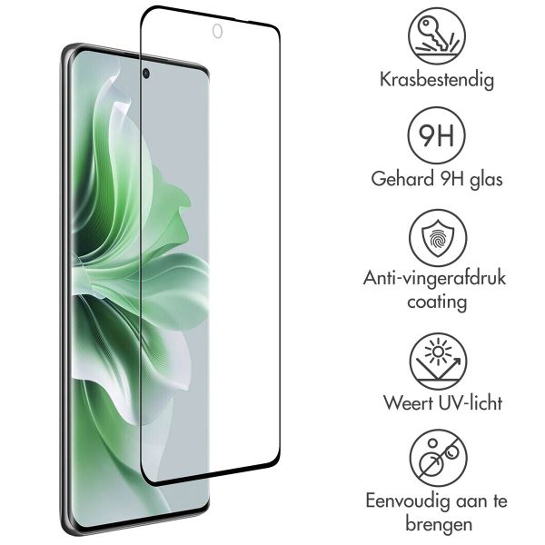 Accezz Gehard Glas Full Cover Screenprotector Oppo Reno 11