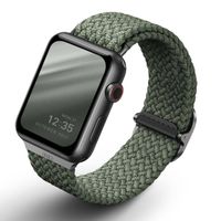 Uniq Aspen Braided bandje Apple Watch Series 1 t/m 10 / SE / Ultra (2) (44/45/46/49 mm) - Cypress Green